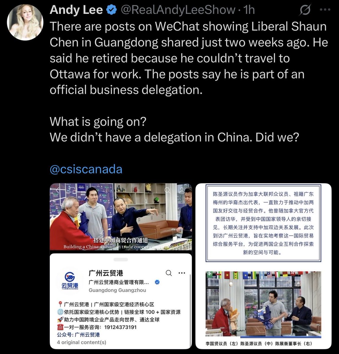 mario4thenorth's tweet photo. I don’t care anymore. 

I’m just gonna say it. 

This never sat well with me. 

The Liberal MP resigned, over an accident on the way to Ottawa (classifies as work), 

A YEAR AGO, 

that was so bad, that no one knew about it until yesterday. 

And the accident was so bad that he could still work for almost a full year before resigning?

And now I’m finding out from @RealAndyLeeShow that he went to China? 

But can’t travel to Ottawa?

And he’s LIKELY eligible for 70% of his MP pay for the next 20 years (retirement or until he “recovers”) through the long term disability benefit MPs get via their PSMIP?

The media doesn’t question it. 

At all? 

And yet, when a Conservative MP resigns, immediately MSM finds a way to attack Pierre?

Meanwhile Carney has had 2 MINISTERS QUIT, and others leave with ZERO backup prospects or job lined up?

HOW IS NO ONE INVESTIGATING OR QUESTIONING THIS?