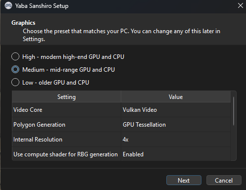 miyaxdev's tweet photo. @natelawrence Select the Medium setting. [help] -> [Run setup Wizard] https://t.co/Czx3Yy2hQb