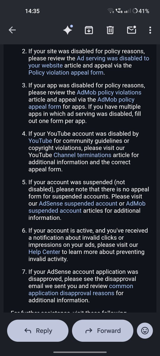 Amir349080's tweet photo. @TeamYouTube I filled the appeal form as suggested, but it was auto-rejected because my AdSense is disabled for a "Related Account", not invalid traffic. The system won't let me appeal. Please reset my Studio Step 2 https://t.co/UYVphj6sRb: https://t.co/HXHV9LA0ab https://t.co/w5fFlNq6t7