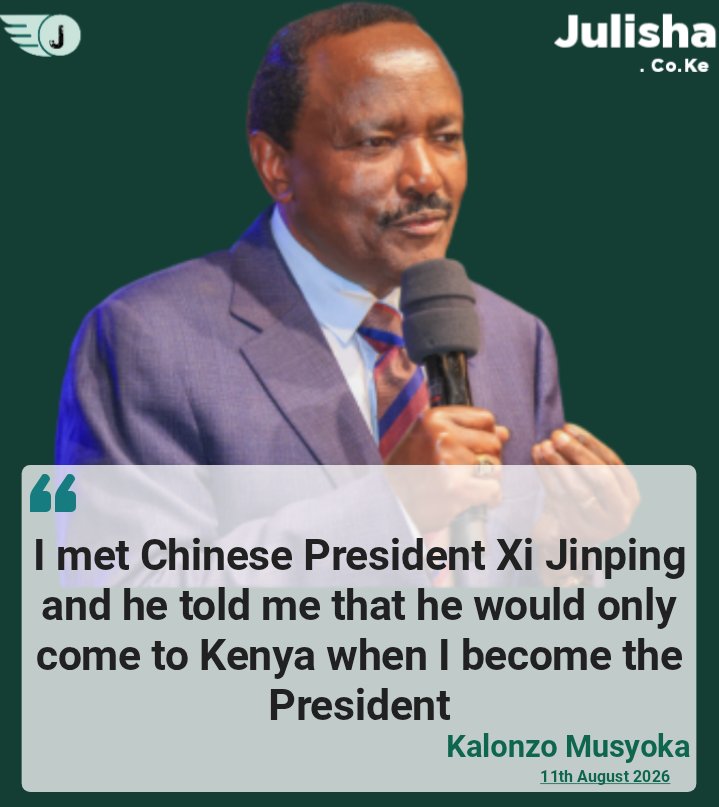 Goddie_Ke's tweet photo. Kalonzo Musyoka: I met Chinese President Xi Jinping and he told me that he would only come to Kenya when I become President https://t.co/PCNyRFXKTI