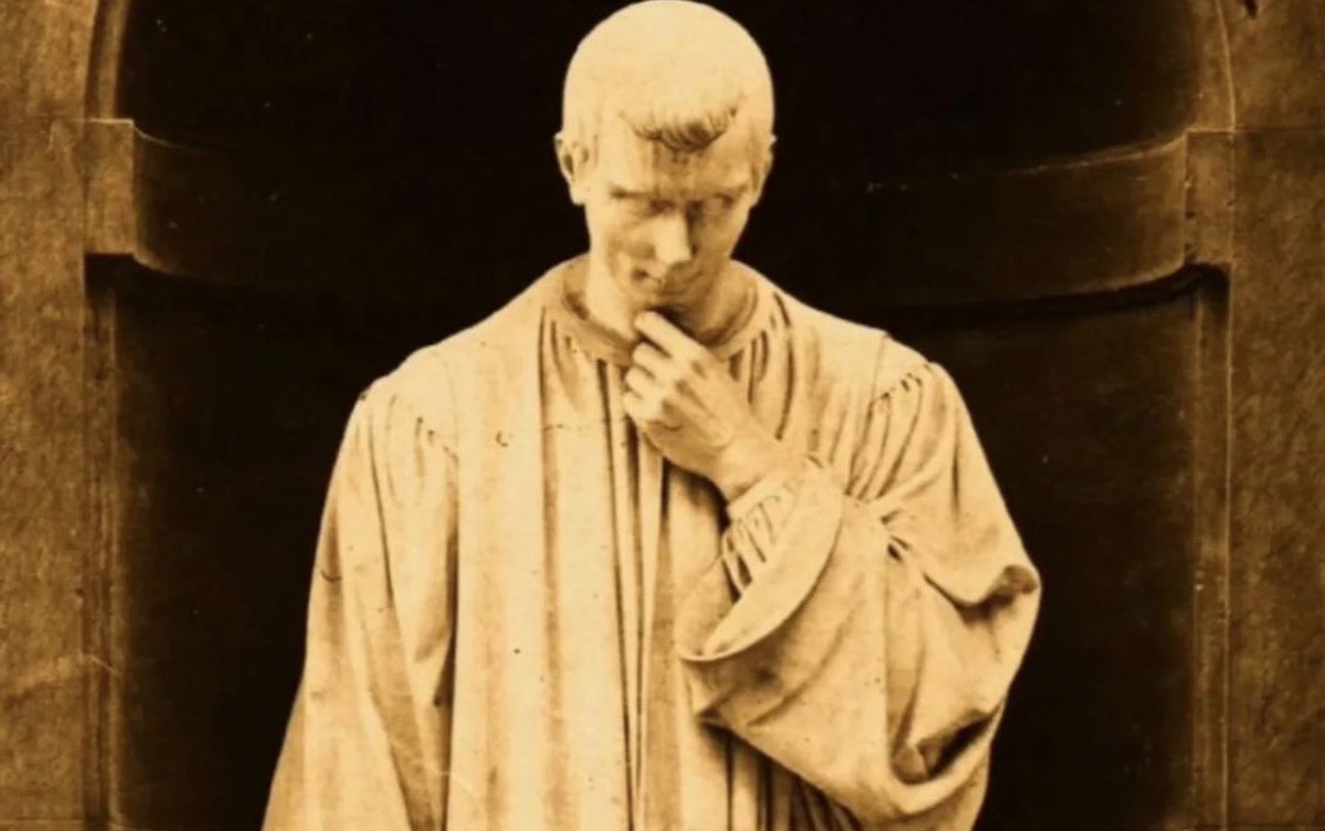 WordsnWisdom26's tweet photo. "I turn cruel when I am empty. If I cannot be loved, I must be feared."

— Nicolò Machiavelli https://t.co/CjVjWoZGaw