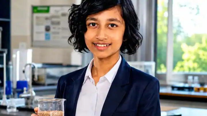 VaibhavSpace's tweet photo. Arika Kundu,
a 13-year-old from Minnetonka, Minnesota, who built a science lab inside her family's garage.

She kept reading about how pesticides linger on produce even after washing, and how they build up in the body over years. Instead of leaving it there, she pulled up research on peanut shells and their ability to soak up toxins.

Eight months of work turned into LIGNEX, a tablet made from discarded peanut shells. Dropped into water with fruit or vegetables, it dissolves, pulls pesticide residue off the surface, then reabsorbs it so nothing washes down the drain. In testing, it removed 93.94% of the model contaminant.

That number, 93.94%, came out of a home garage lab, not a university.

"I wanted to utilize this agricultural byproduct that's normally wasted to solve these problems in everyone's daily lives." ~ Kundu

She went looking for the exact number instead of settling for "it works." That instinct to measure precisely is the difference between a school project and real science.