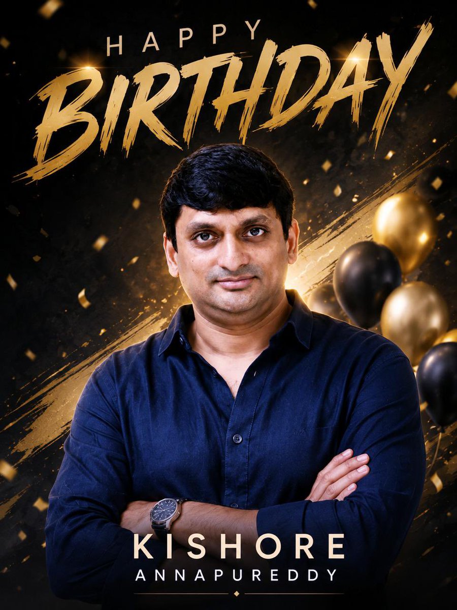 AbhishekPicture's tweet photo. Wishing a very Happy Birthday to Kishore Annapureddy Garu! 🎂💐

May the year ahead bring you good health, happiness, greater success, and many more memorable milestones.

Wishing you a wonderful year ahead, Kishore Garu! ❤️
#HappyBirthday #KishoreAnnapureddy https://t.co/0t9eeAautt