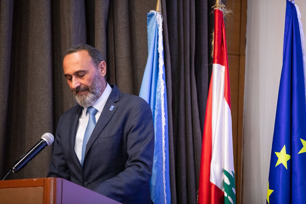 UNDP_Lebanon's tweet photo. The Ministry of Social Affairs, @EUinLebanon and UNDP recognized 120 Ministry of Social Affairs coordinators and volunteers who supported displaced families during the conflict. 

The ceremony brought together H.E. Ms. @HaneenSayed_LB, Minister of Social Affairs; Mr. Samy Saadi, Chargé d’Affaires a.i of the European Union Delegation to Lebanon; and Mr. Thair Shraideh, UNDP Deputy Resident Representative in #Lebanon, alongside shelter coordinators, volunteers, local authorities and development partners. 

The recognition comes following the completion of an EU-funded programme, implemented through a partnership between UNDP, @mosalebofficial and @PPMLebanon, to strengthen shelter coordination and preparedness for future emergencies. 

🔗 Read more: https://t.co/l5nvvmz7ax