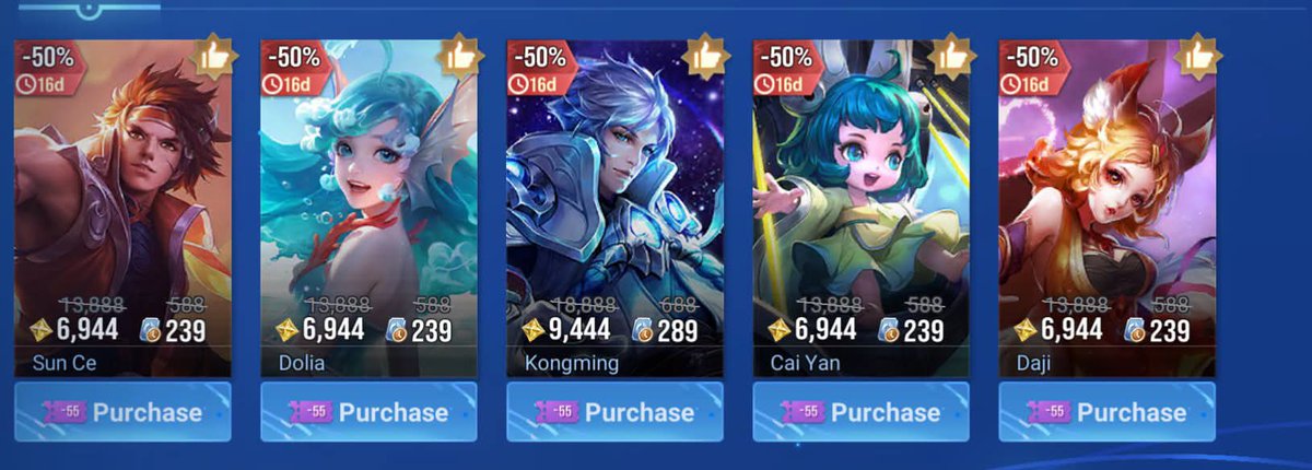 Hokzinhos's tweet photo. Nova semana,  novas skins

Oiii Dolinha e Kongming 🤩 https://t.co/ihSGFMJQKT