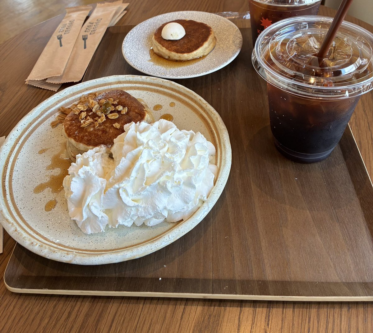 ClubNinomiya's tweet photo. KNOWS COFFE 行ってみた🍖
開店ダッシュで行ったので
混まずに入れました🍖

パンケーキうまい🍖
コーヒーも良いっすな〜

ただ、越谷はちょい遠かった💦

パステルのプリンも買えたので
良かった🍖 https://t.co/AHBBC0boke