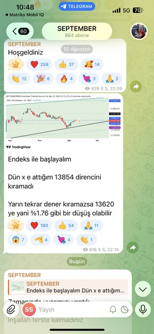 GizemMicoo's tweet photo. Kanalımda endeks analizi ile kimseyi terste bırakmadık 

Yatırımcılarımızı koruduk 

🥳🥳🥳🥳

#xu100 https://t.co/YszBWi1tjn