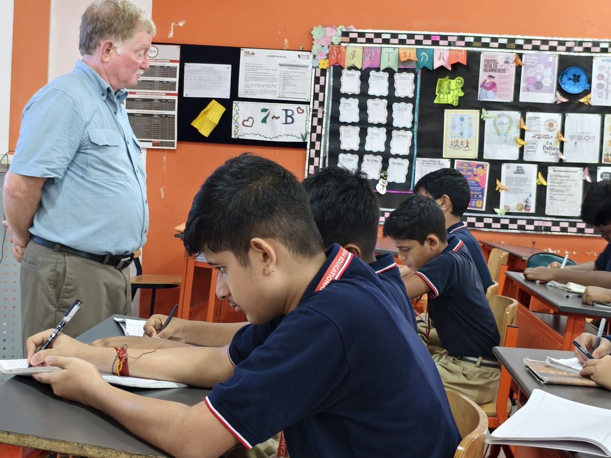 odmglobalschool's tweet photo. 📸🌍 Learning beyond borders! Students of Classes V & VII explored photography, English, and communication with Global Educator Mr. Mike Gange. The interactive session inspired observation, creativity, confidence, and global thinking. ✨ #growwithodm #GlobalEducation https://t.co/ufRFcYZSgY