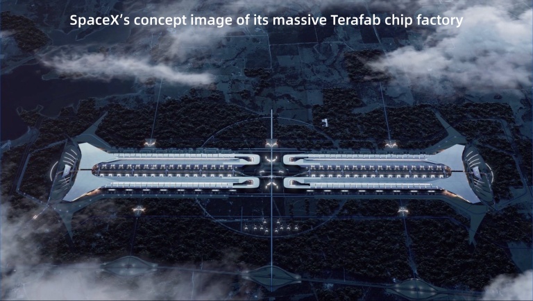 HeddaMacDonald5's tweet photo. Musk's Terafab AI chip plant moves forward with $16.8 billion initial investment...https://t.co/mMeGXFrcnu
#SpaceX #Tesla #Terafab #ElonMusk #AIChips #Semiconductor #SemiconductorManufacturing #AIInfrastructure #AIFactory #ChipManufacturing #AdvancedPackaging #MemoryChips #DRAM https://t.co/lwN6uDcBXG