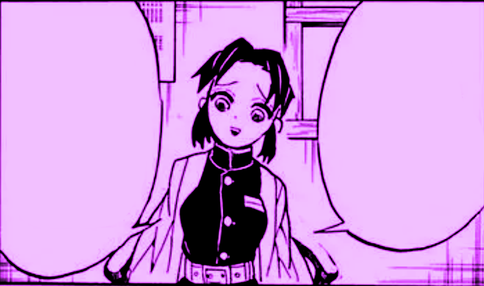 KochouPharma's tweet photo. ‍‍ ‍
   " You say that. . . but I can't help but to feel like a bit of a bother. "

          "You're truly such a sweetheart, Kanroji-san."
‍‍ ‍ https://t.co/X81en6fDYD