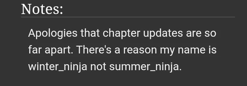 luv_meX23's tweet photo. This authors note is sending me. Like please AO3 authors are the funniest 😂 https://t.co/AmqKZAkUVy
