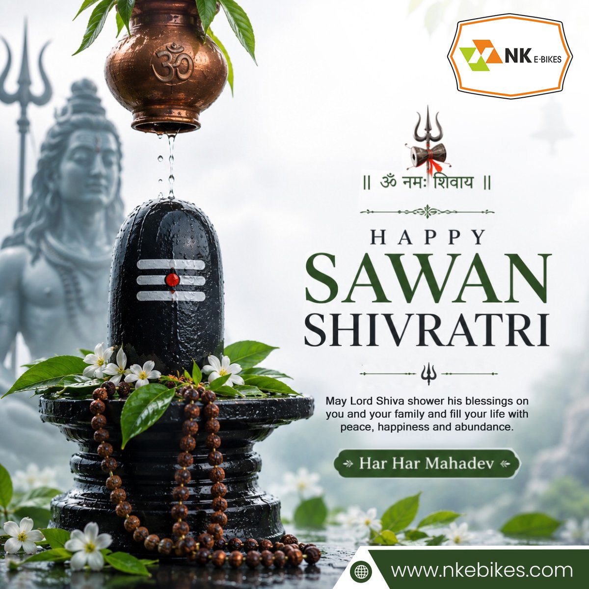 NKEBikes's tweet photo. 🙏 May Lord Shiva's divine blessings bring strength to your soul, peace to your mind, and success to your journey. Wishing you a spiritually blessed and Happy Sawan Shivratri! 🌸🔱

#HappySawanShivratri #HarHarMahadev #Mahadev #LordShiva #OmNamahShivaya #Blessings #Peace https://t.co/2mZ5SPVadn