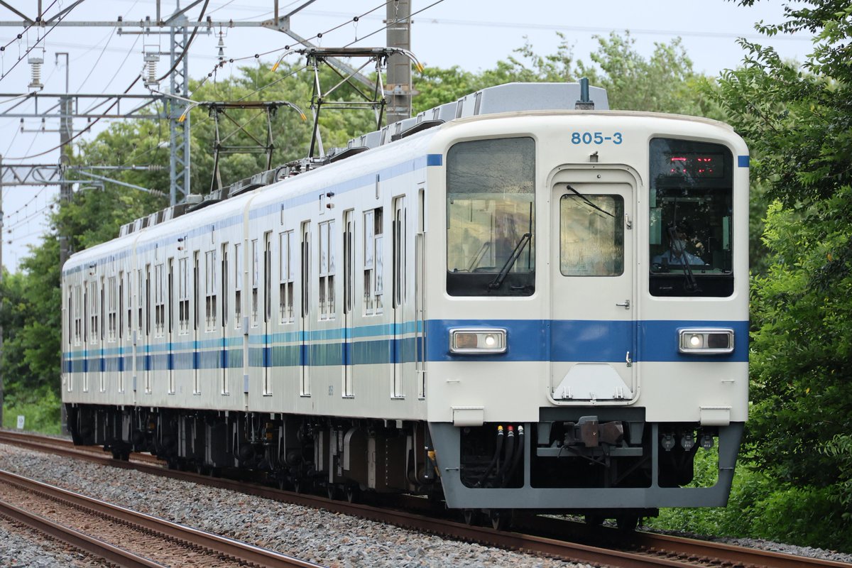mc8564_2's tweet photo. 本日(2026/8/11)805Fの臨時回送が北春日部→館林で実施されたので撮影 https://t.co/KinJGSr40X