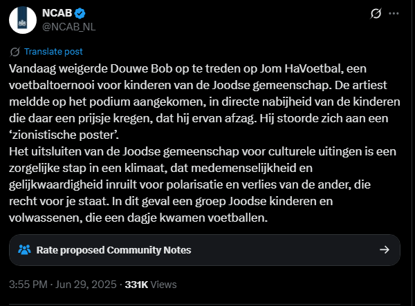 SiccoVanHoegee's tweet photo. Vreemd dat een overheidsfunctionaris een burger zonder feitenonderzoek publiekelijk aan de schandpaal nagelde. @DilanYesilgoz erkende haar fout, verwijderde haar tweet en bood #DouweBob excuses aan. De tweet van @NCAB_NL staat er ruim een jaar later nog steeds. https://t.co/qKbSMbXHIn