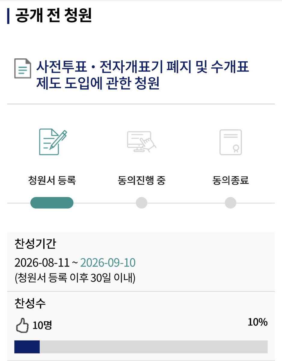 psyche5042's tweet photo. 🔥 공개전 청원 🔥

사전투표•전자개표기 폐지 및 수개표 제도 도입에 관한 청원

https://t.co/I8mWMYSMqO https://t.co/Awzqib28vZ