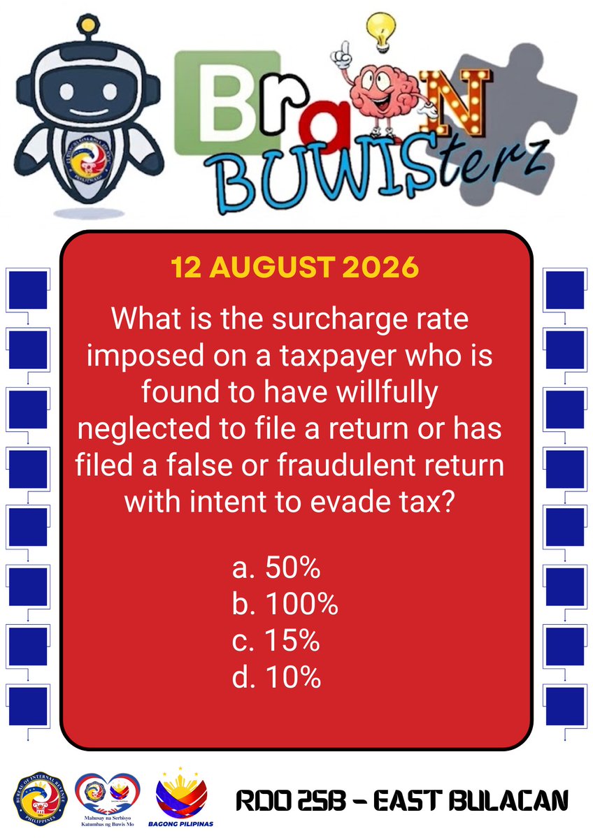 birgovph_rdo25b's tweet photo. It's Brain BUWISterz time!

Multiple choice!

Comment down the correct answer to the question below and get a chance to win P100 GCash or Mobile Load! 2 winners will be chosen at the end of the day!

Don't forget to like, follow and share!  

#rdo25b 
#rdo25bBrainBUWISterz https://t.co/jbc58LQHLX