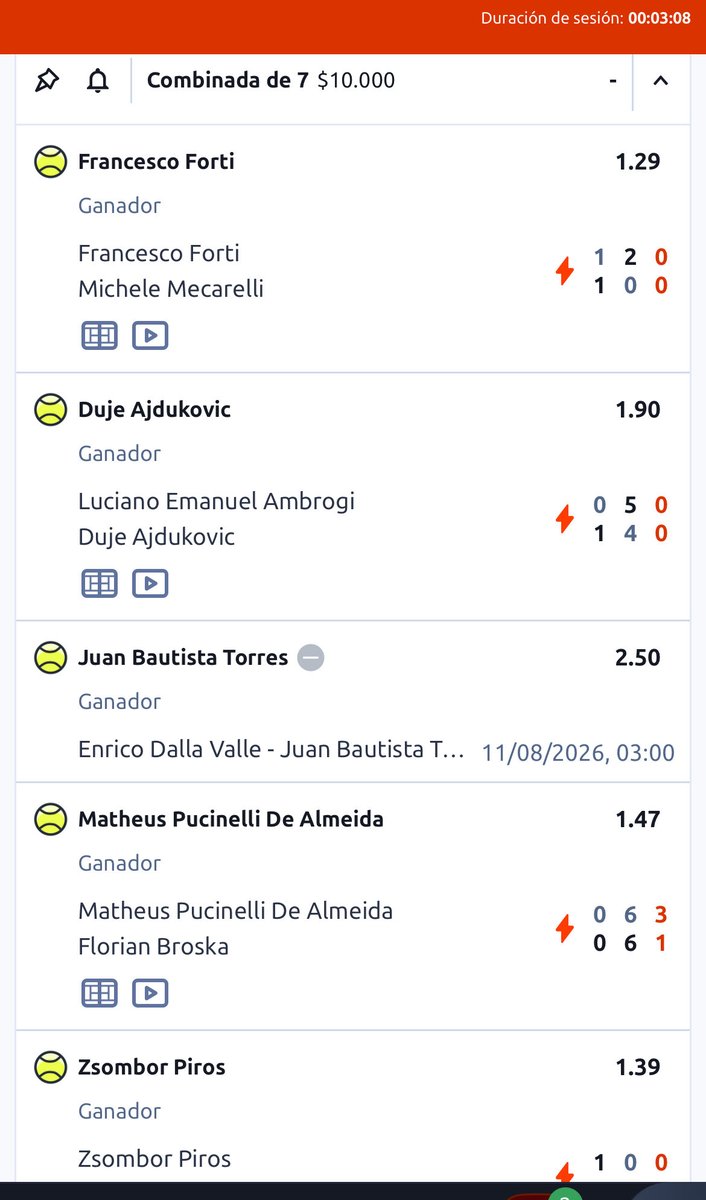 KONATE_CASH's tweet photo. @Setenis_ Alguien me puede explicar porque Betano anula una apuesta así ? Juan bautista torres ganándole el primer set a Dalle valle y el segundo llevándolo 4 a cero y se retira Dalle valle y van  anular  la apuesta. No logro entender esto https://t.co/TtYOoDc5H0