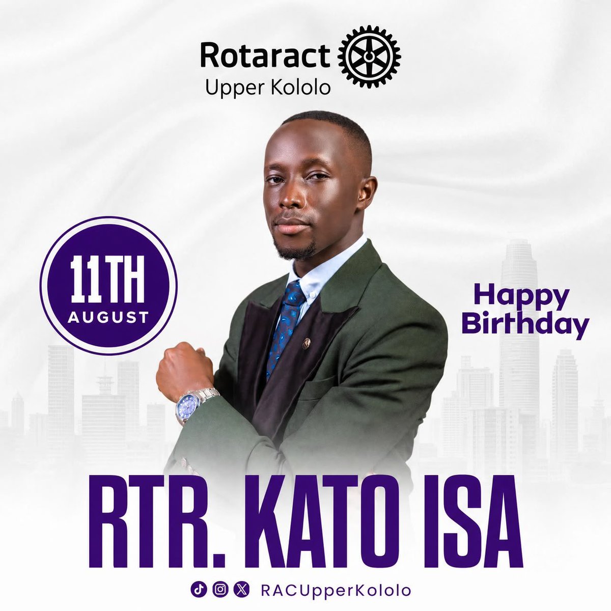 RACUpperKololo's tweet photo. HAPPY BIRTHDAY RTR KATO ISA❤️

Today, we celebrate YOU 🥹❤️not just the intelligent, witty and knowledgeable Rotaractor we all know, but the amazing person behind it all. 🥹❤️

Your presence, friendship and energy mean so much to us. Today isn’t about what you’re known for in the club; it’s simply about celebrating how much we love and appreciate you. ❤️

May this new chapter bring you happiness, growth and everything your heart desires.

Happy Birthday @kato_isa33 🎂🎂