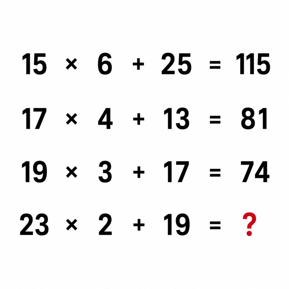Hania_puzzle's tweet photo. Think fast, can you solve this in 10 seconds?

No calculator, just your mental math. https://t.co/T6rtkcAUZz