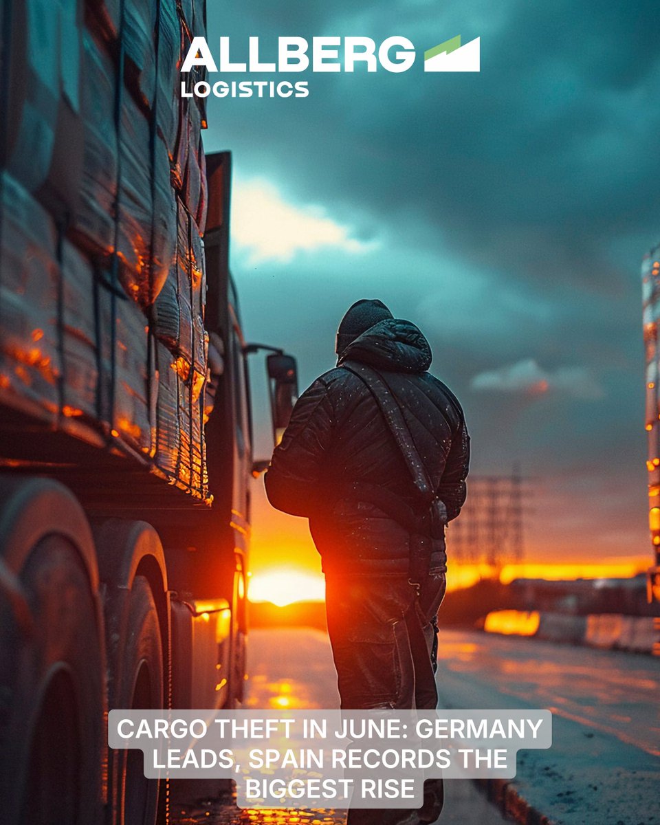 ALLBERGGLOBAL's tweet photo. Cargo crime reporting jumped 41.6% across EMEA in June, with TAPA recording 2,181 incidents. Germany led with 440 cases, while Spain saw the sharpest rise: +152% vs May. Theft from vehicles also overtook theft from facilities. #CargoSecurity #Logistics https://t.co/vnLOHHILgz