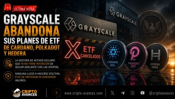 SurmontJean's tweet photo. 🚨 ÚLTIMA HORA | Grayscale abandona tres planes de ETF cripto.

📉 La gestora decidió no seguir adelante con sus ETF de Cardano (ADA), Polkadot (DOT) y Hedera (HBAR). Ninguna de las propuestas llegó a entrar en vigor ni se emitieron valores.

#Grayscale #Cardano #Polkadot #Hedera https://t.co/O2tQhvIrLX