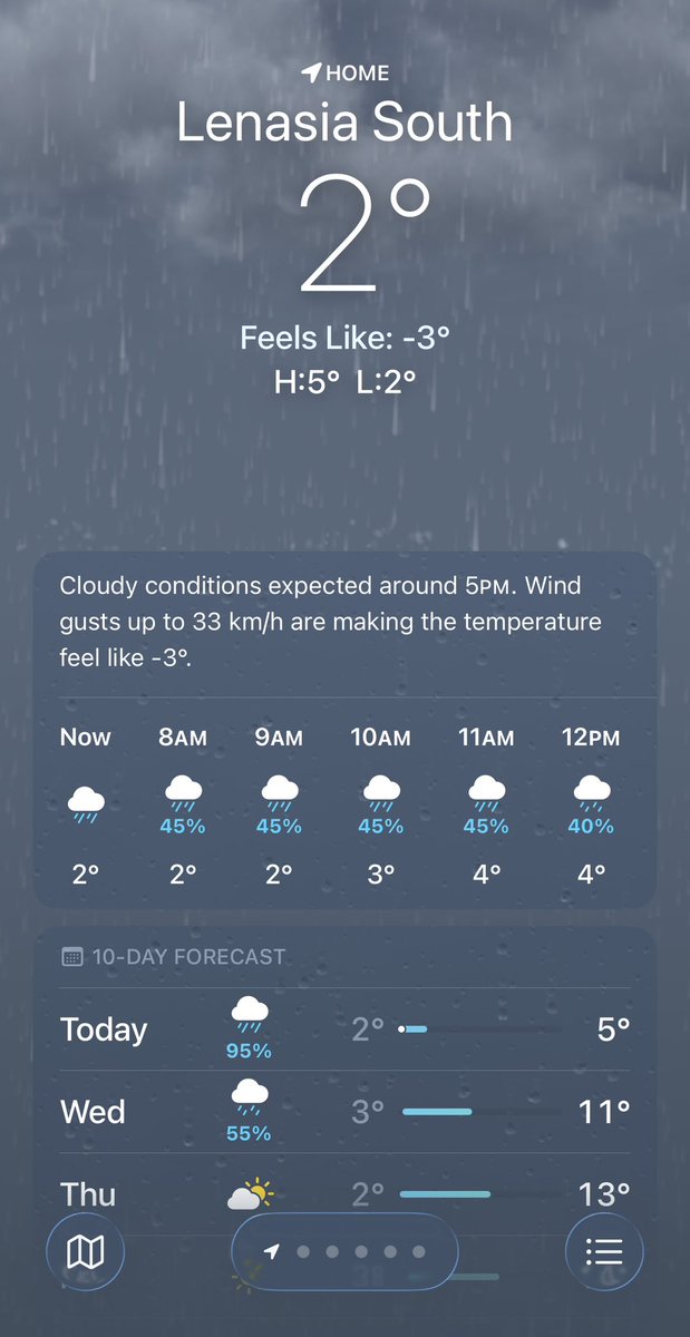FaizelPatel143's tweet photo. This is the temperature in Lenasia South today. Spare a thought for the homeless, because it’s freezing 🥶 outside. May they find warmth during these adverse weather conditions #ColdFront #Gauteng #LenasiaSouth https://t.co/Y6hIUHtv2x
