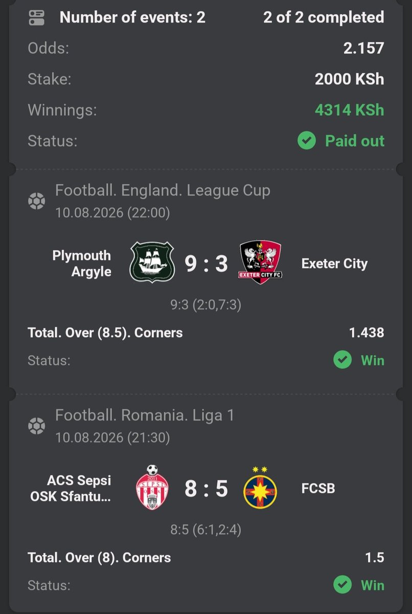 123Championbet's tweet photo. Congratulations to those who played ✅✅. https://t.co/5IFDSEO5O8
