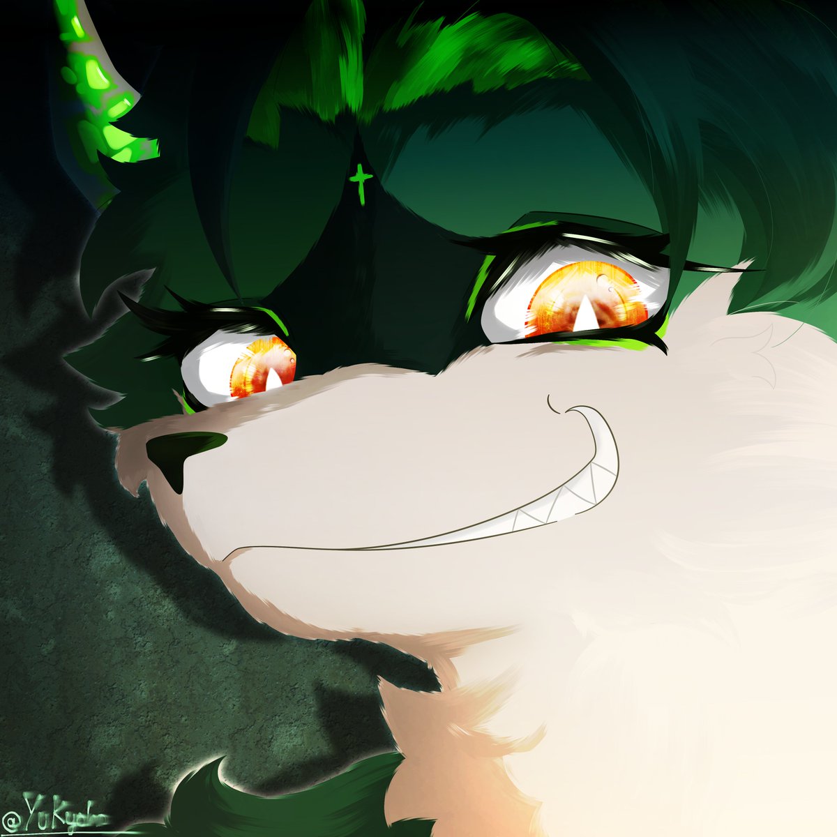 Yukyoho's tweet photo. Green guy i guess 
#furryartㅤㅤㅤ https://t.co/RIfeAP3IBx