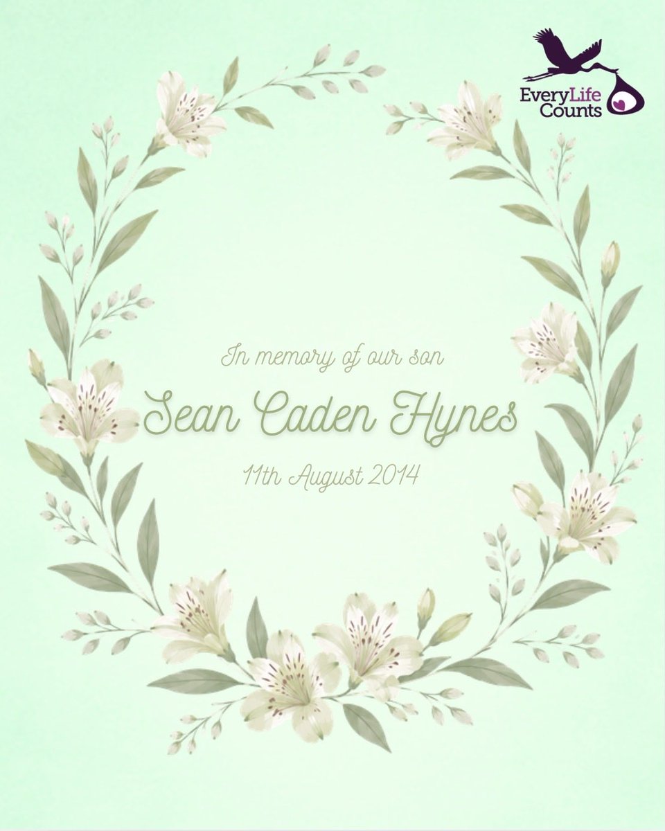 EveryLifeCount's tweet photo. We remember little angel Seán Caden Hynes whose anniversary occurs today, 11th August. Your mam, dad, sisters and wider family are in our thoughts and prayers today.
Rest in peace, Seán, xoxo
https://t.co/hcKOaN0J2b
#compatiblewithlife #compatiblewithlove https://t.co/lDAMkMoG0m