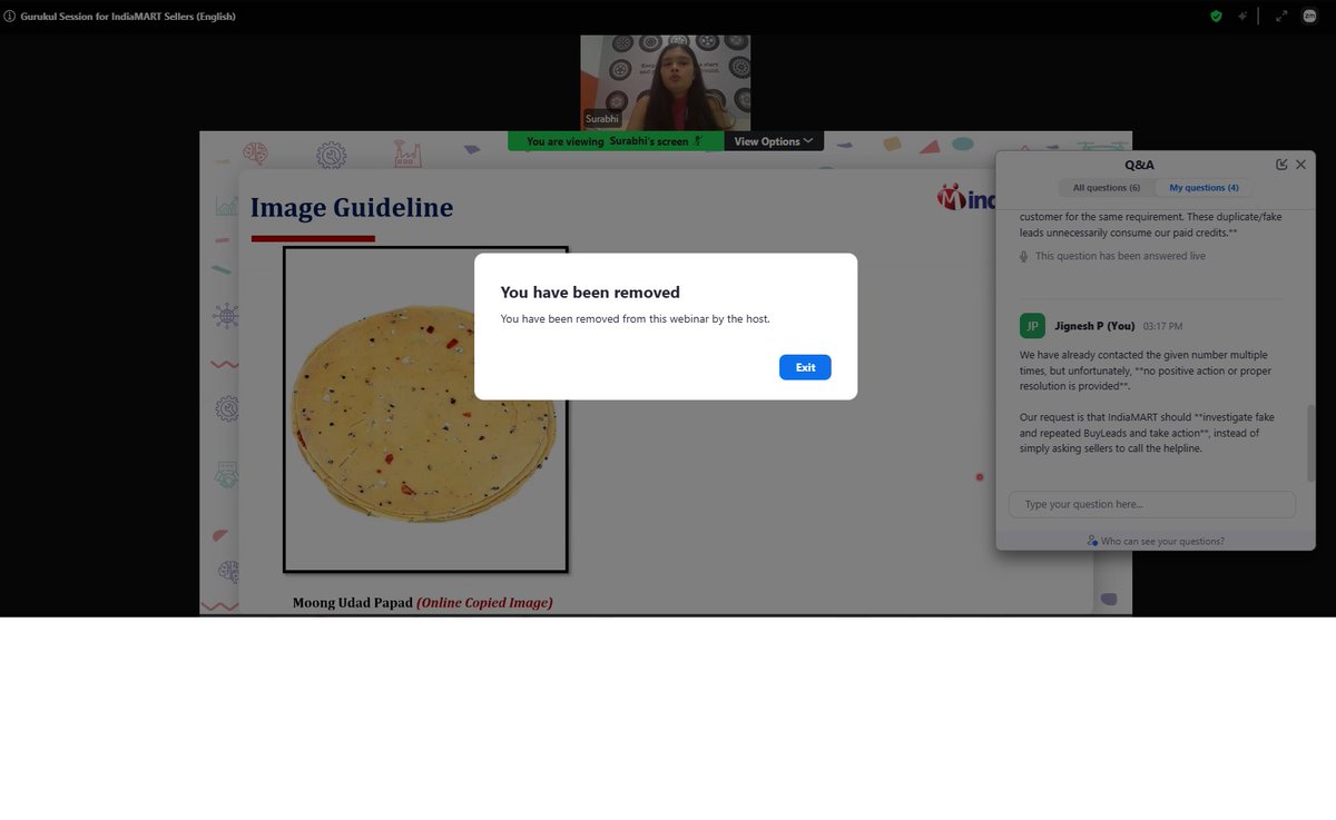 Jignesh6685's tweet photo. @IndiaMART Fake &amp; repeated BuyLeads consume paid credits. I raised this in your webinar and was removed. Please investigate. https://t.co/Jf221RcgC2