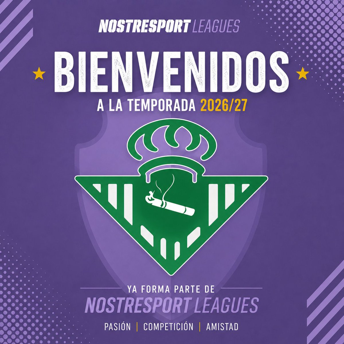 NSLeagues's tweet photo. 🏆 ¡Vuelve un campeón!
Damos la bienvenida de nuevo a Real Pitis Balompié, uno de los equipos históricos de Nostresport Leagues y campeón en varias ocasiones. 👑
💪 Una temporada más, a luchar por todo.
¡Bienvenidos, campeones! ⚽💜
#NSLeagues #Futbol7 https://t.co/qmEZfwRMDY