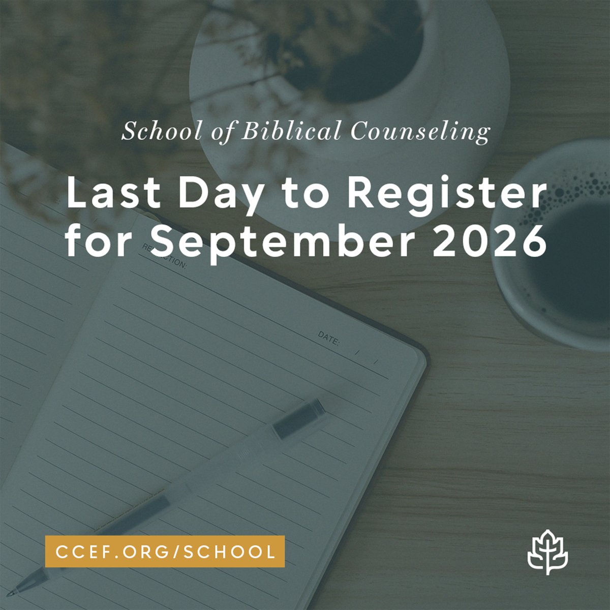 ccef's tweet photo. Registration for the September term is closing after today, August 11! We hope you'll join us. Learn more and register today at https://t.co/rgpQmKUwpk.

#ccef #biblicalcounseling #christiancounseling #counseling https://t.co/eyBuzLdbY9