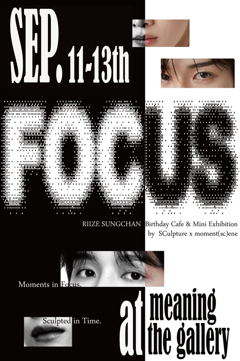 focus_sc913's tweet photo. 𝙁𝙊𝘾𝙐𝙎

#RIIZE #SUNGCHAN 
𝖻𝗂𝗋𝗍𝗁𝖽𝖺𝗒 𝖼𝖺𝖿𝖾 &amp; 𝗆𝗂𝗇𝗂 𝖾𝗑𝗁𝗂𝖻𝗂𝗍𝗂𝗈𝗇 

🗓️09.11 - 09.13
📍미닝더갤러리 

RT추첨을 통해 한 분께 선물을 드립니다 

#성찬 #ソンチャン #라이즈
#Focus_On_SUNGCHAN https://t.co/HcvWtfBtKi