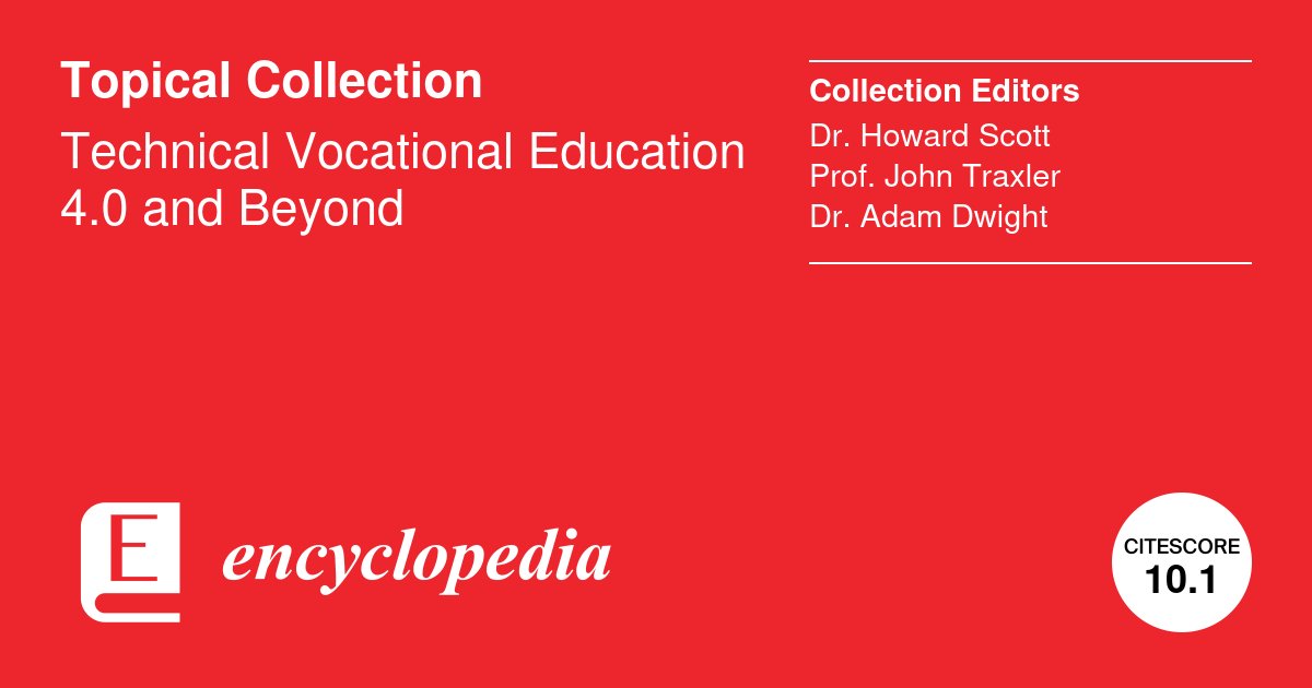Encyclopedia_J's tweet photo. 📢 Call for Papers: "Technical Vocational Education 4.0 and Beyond"

We invite review and entry manuscripts on AI, XR, learning analytics, and robotics in VET.

🌍 Early-career &amp; Global South welcome.

🔗 https://t.co/1guJq5MEbO

#CallForPapers #VET #AI #EdTech https://t.co/qura8r5o6i