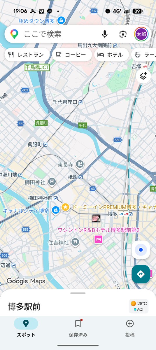 EROS_GF's tweet photo. @nkskwbt 現地の地図見りゃどう見ても西鉄のイチャモンのせいじゃないってのはわかると思うよ…?これ呉服町分岐になんか出来ないよ…? https://t.co/lITjA8YQR9