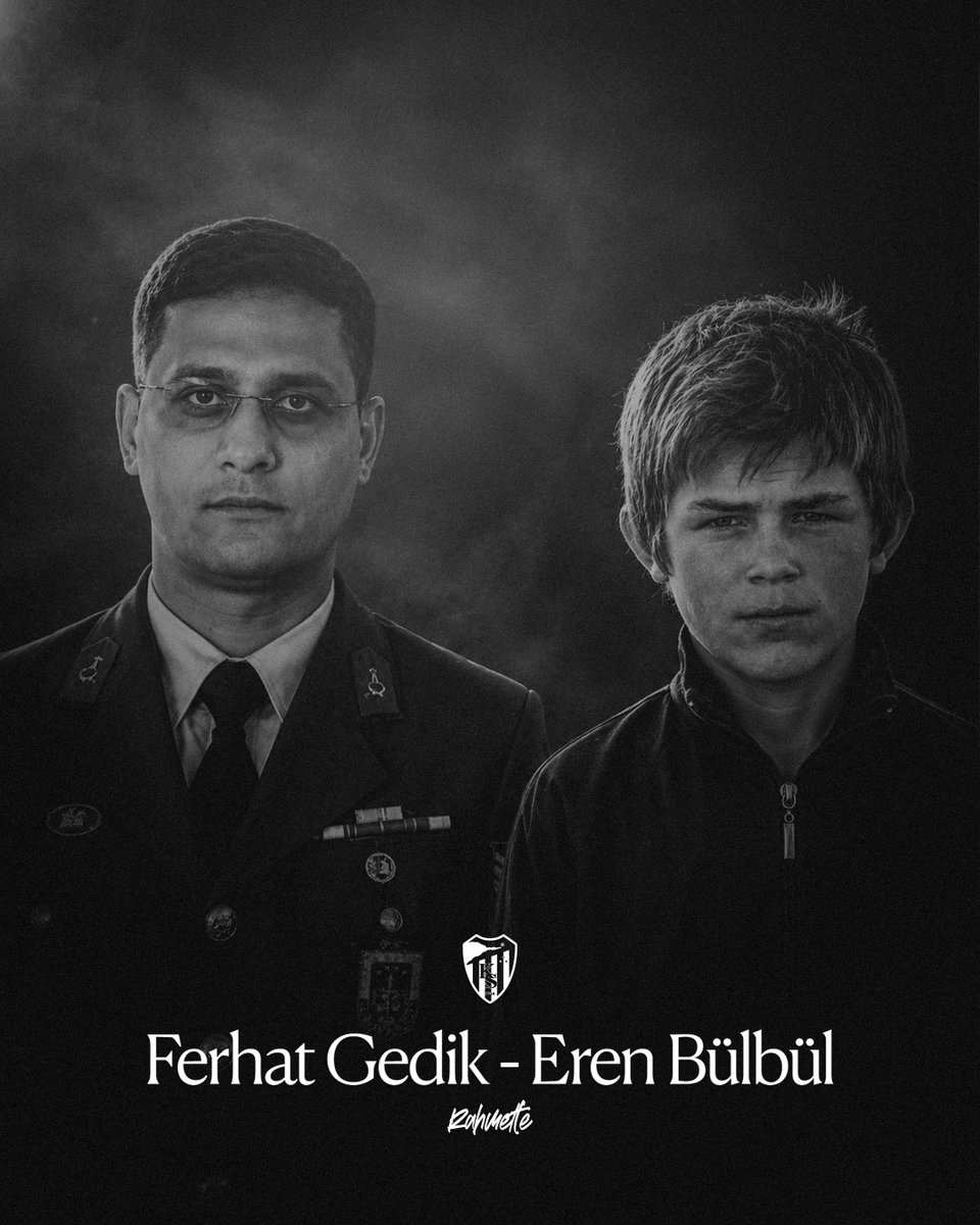 Kocaelispor's tweet photo. 11 Ağustos 2017 tarihinde Trabzon'da terör örgütü PKK'nın gerçekleştirdiği hain terör saldırısı sonucu şehit düşen Ferhat Gedik ve Eren Bülbül'ü rahmet, minnet ve saygıyla anıyoruz. 🇹🇷 

Sizleri asla unutmayacağız! https://t.co/7JADnqW5rQ