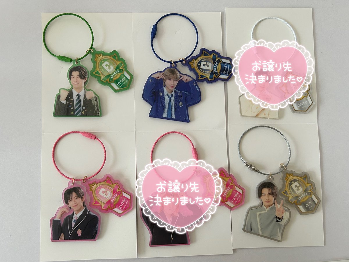 ayoij_02's tweet photo. 【交換】EBiDAN THE LIVE 2026 15th Anniversary Random Acrylic Keyholder エビライ アクリルキーホルダー

譲：高田彪我 飯島颯 リョウガ 武藤潤

求：タクヤ＞小泉光咲＞曽野舜太

・郵送又はｴﾋﾞﾗｲ15日手渡し
・お気軽にお声掛けください https://t.co/tgqI6Zs6XH