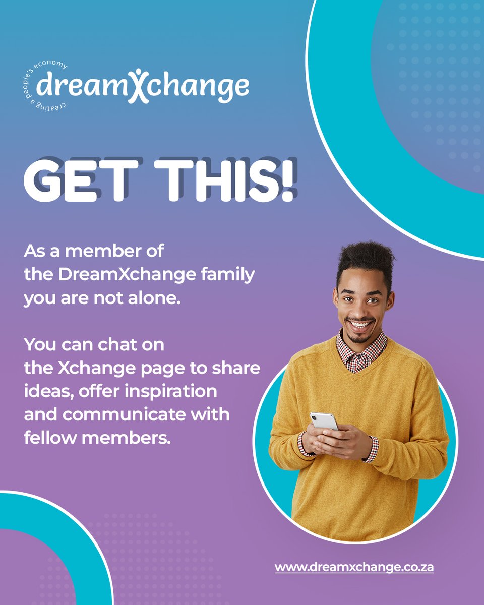 dreamXchange_'s tweet photo. Our user friendly dreamXchange platform makes it really easy for people to connect in the self-employment space.
#GetThis #DidYouKnow #ThePowerOfUs #dreamXchange #SelfEmployment #PeoplesEconomy https://t.co/6oRFLZsEhc
