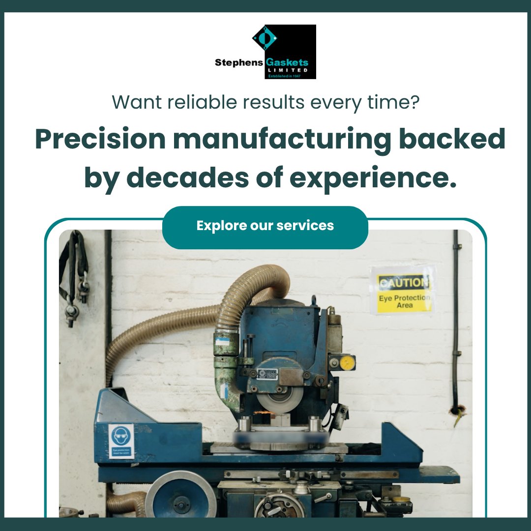 stephensgaskets's tweet photo. Established. Trusted. Engineered For Precision.
Since 1947, Stephens Gaskets has delivered fast, reliable precision parts - from shims to custom gaskets and more.
See why engineers across the UK trust us.
๐ https://t.co/mt2Gv16G8Y
#StephensGaskets #UKManufacturing https://t.co/rUGHnawDKV