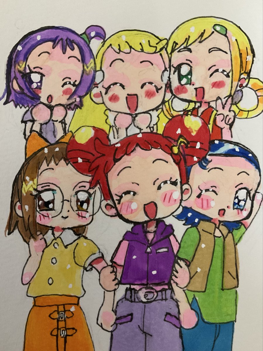 yoshito2244's tweet photo. 🩷💙🧡💜💛🤍
ぽっぷちゃんごめんなさい🙏
#おジャ魔女どれみ https://t.co/B9UiQ9c47E