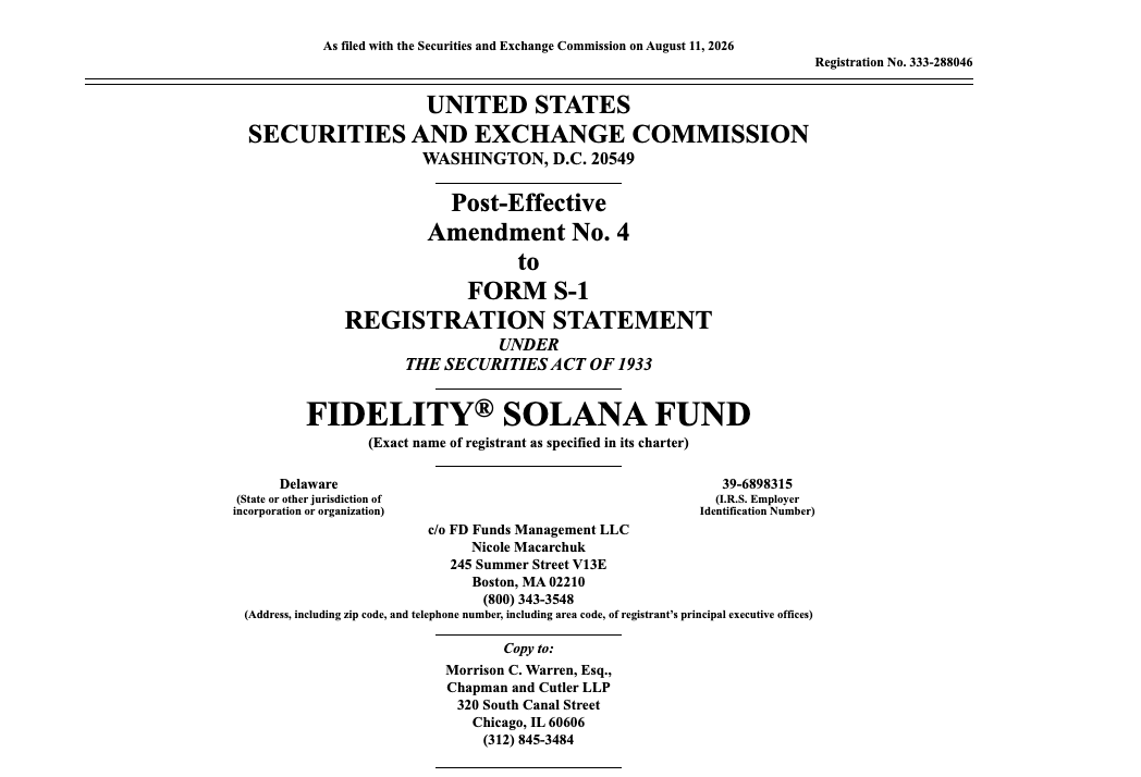nyxopss's tweet photo. Fidelity’s Solana Fund just got more interesting.

$FSOL can stake up to 100% of its SOL and earn native staking rewards.

So institutions can now get:

→ SOL exposure
→ Staking yield
→ Regulated fund structure

The institutionalization of $SOL continues. https://t.co/smDtnURft9