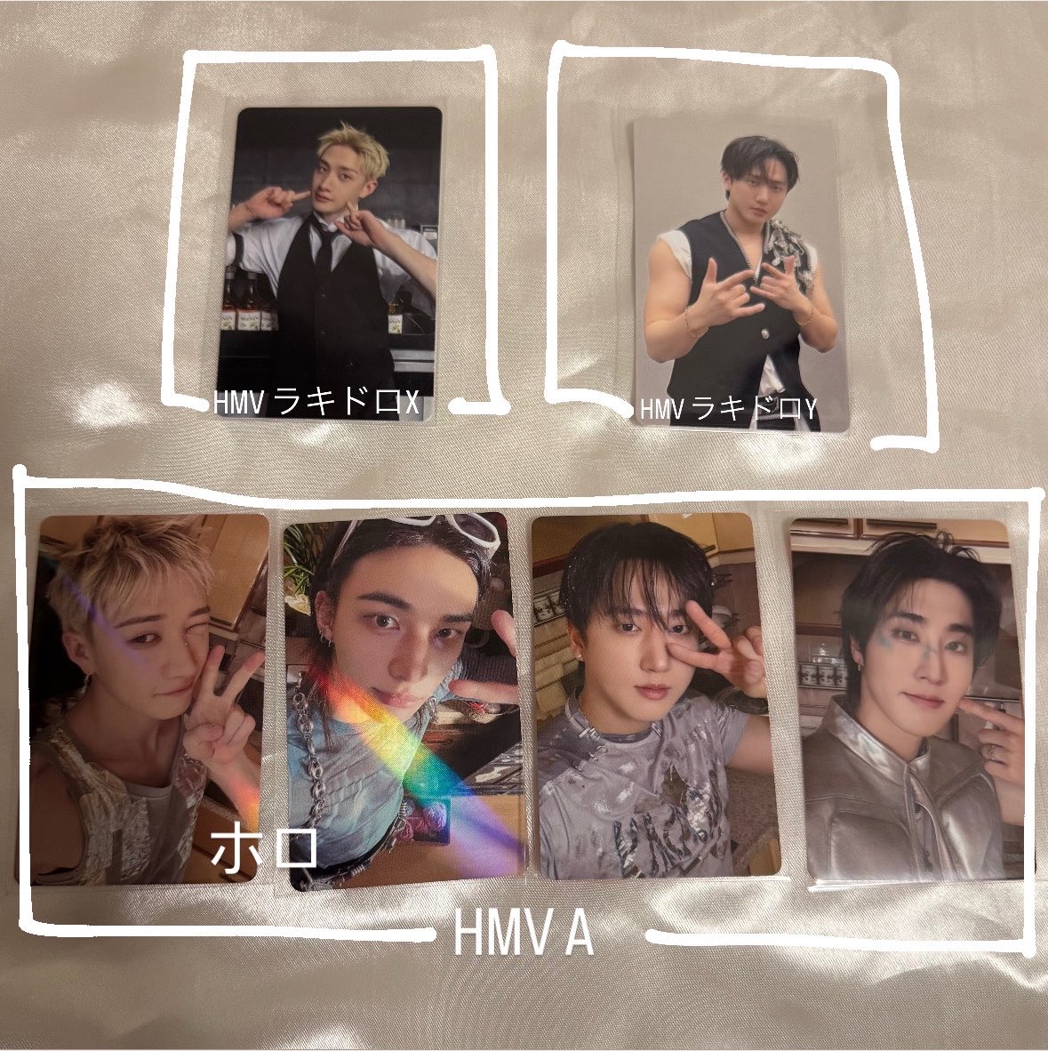skz03250801skz's tweet photo. Stray Kids スキズ HMV 交換 this&amp;that フライヤー トレカ リノ

【譲】
画像の物 🐺🐖🐇 🦙 🐿 🐥🐶 🦊

【求】
封入同種🐰
HMVフライヤー🐰
HMV ラキドロ X 🐰
HMV フォトカードA 🐰

異種も検討します
郵送交換or 🇯🇵公演手渡し
検索からでもお気軽にお声掛けください🙇🏻‍♀️

#StrayKids交換 #スキズ交換 https://t.co/K1pzedaJ82