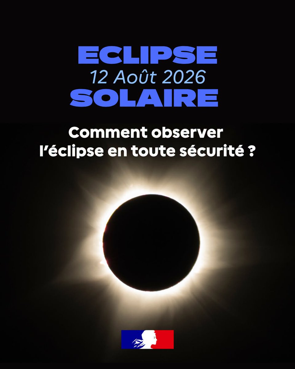 Image de Préfet de Normandie et de la Seine-Maritime - #Éclipse | Mercredi 12 août 🌒

Une éclipse solaire partielle sera observable en #Normandie, un évén