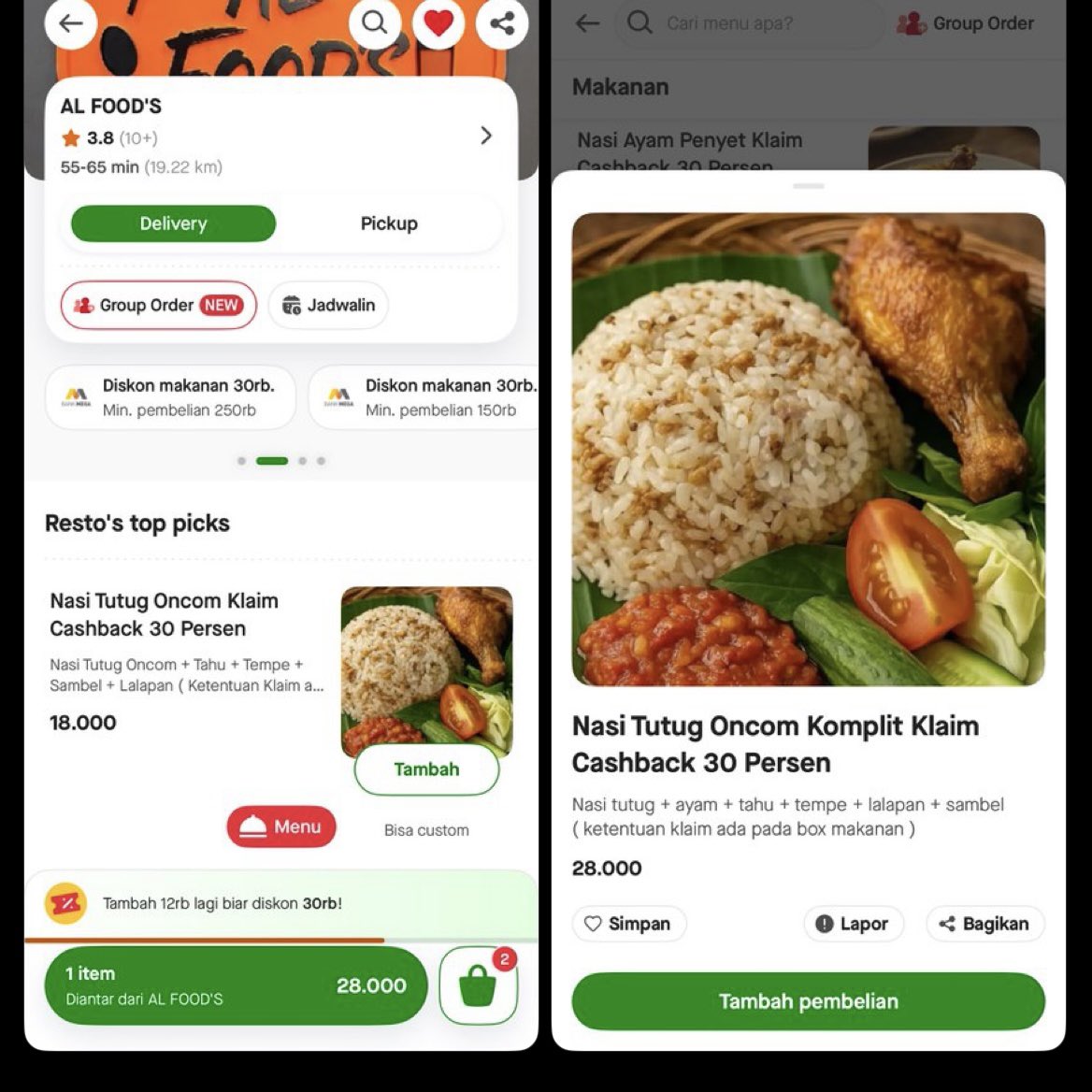 sixtiessssss's tweet photo. Hai haii mau spil jualan kakak aku. Dia baru buka toko di gojek, kalau tertarik bisa di coba ya lokasi nya di mampang Jakarta selatan. https://t.co/JKnZzRcNji.  Jual nasi tutug oncom dengan lauk ayam dan sebagainya, di jamin enak. Coba in ya siapa tau suka❤️ #zonauang #zonajajan https://t.co/dXDyeFwxjS