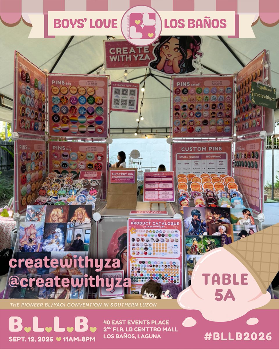 boysloveLB's tweet photo. ✨BLLB 2026 Exhibitor Highlight✨ 
 
"just creating and sharing my art"
- @createwithyza 
 
Serving Soon at TABLE 5B🍦 
 
Follow them on social media! 
IG: https://t.co/f7fKxolKlo
X/TWT: https://t.co/M9JFm4NclJ
Tiktok: https://t.co/5pXvKVPeTj https://t.co/M975nRh3Fk