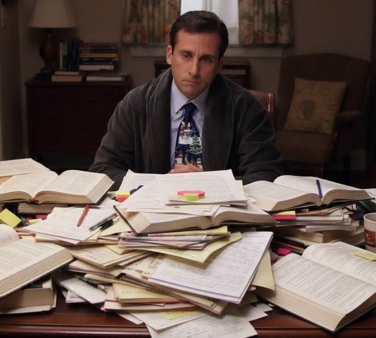 readsmih_'s tweet photo. Terceira semana de aula e já me encontro assim https://t.co/PqjrzKSAOE