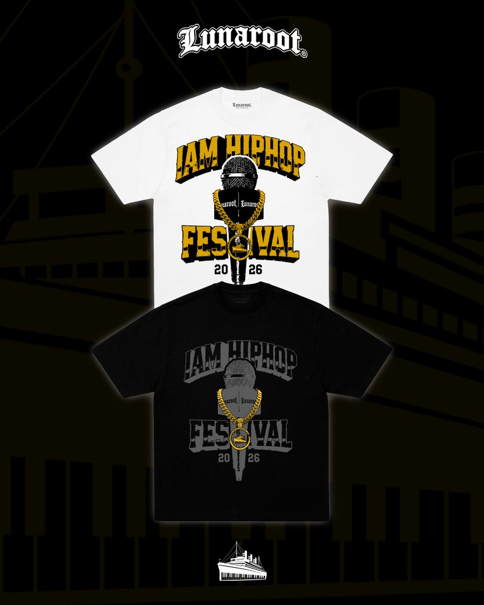 GreenFerryMusic's tweet photo. I AM HIP HOP FESTIVAL 2026

LUNAROOT × GFM — COLLAB TEES

Available now: https://t.co/zvNMRZoHCO

#IAmHipHopFestival https://t.co/VTnSVePEvy