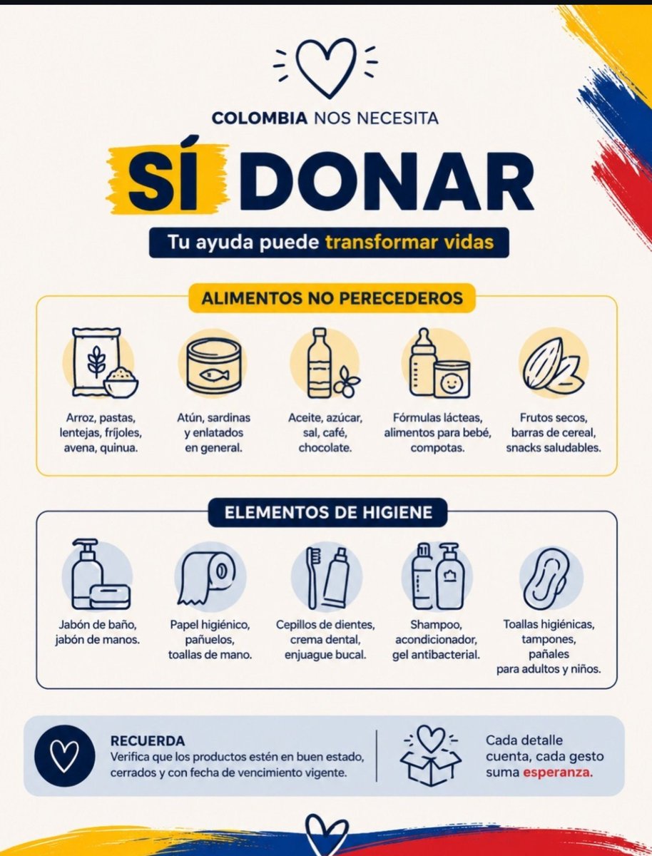 Moon_tae07's tweet photo. Porfavor tener presente esta información, cualquier ayuda es bien recibida y apreciada pero aún mejor si son insumos que realmente se necesitan.

Alimentos no perecederos, preferiblemente nada cocinado y elemento tanto de higiene como médicos y cobijas, colchonetas, ropa... y obviamente económico a los canales oficiales de Cruz Roja o Banco de Alimentos no a políticos!!