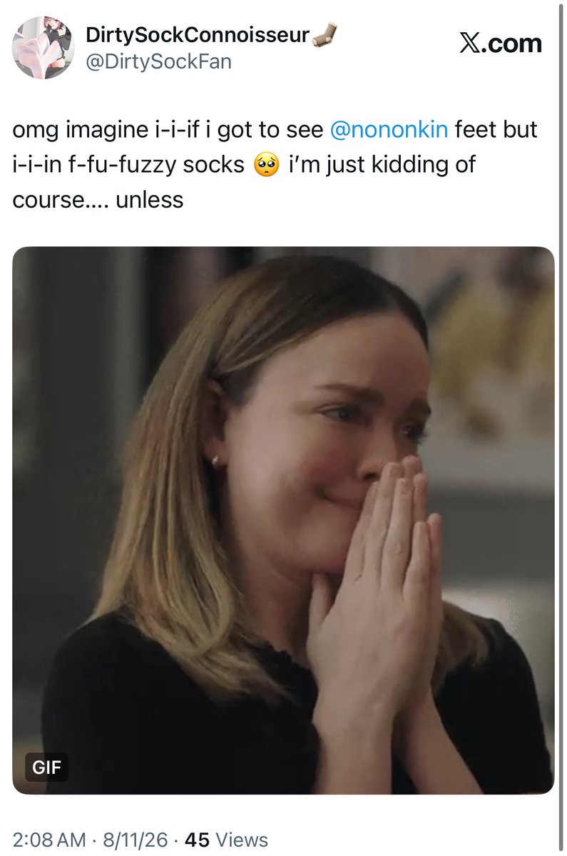DirtySockFan's tweet photo. @nononkin idk who possibly could have said this 🥺 https://t.co/vMlcoGhcVQ