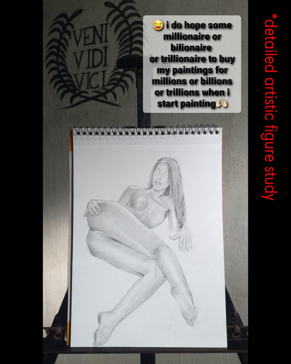 Restrictedwork's tweet photo. This artwork is part of my detailed figure study of 1000 Dynamic-Nu*de-Series exploring the human form 
#figuresketch #artist #young #girl #beauty 

DYNAMIC-NU*DE-SERIES : 42  (😂 i do hope some millionaire or bilionaire or trillionaire to buy my paintings🙌🏻) https://t.co/xs81mg34wz